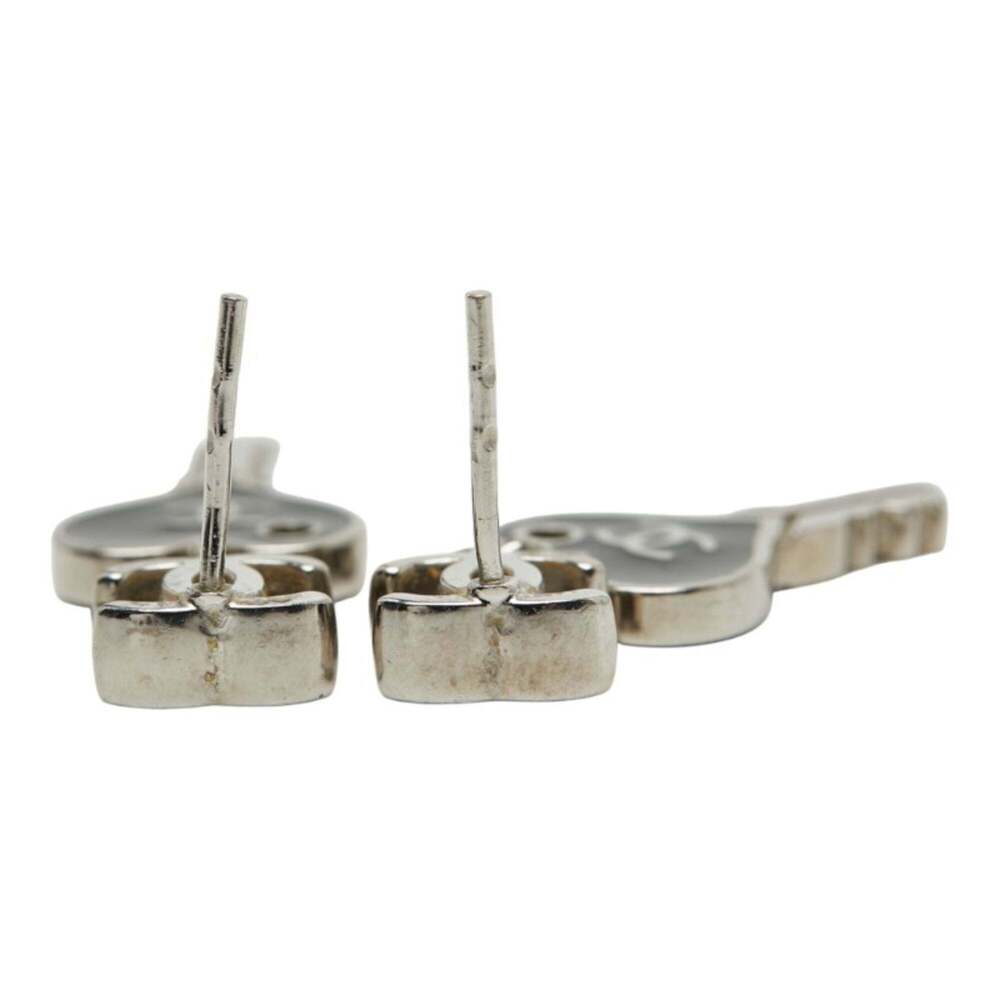 CHANEL Black Logo Earrings - Picture 4 of 5